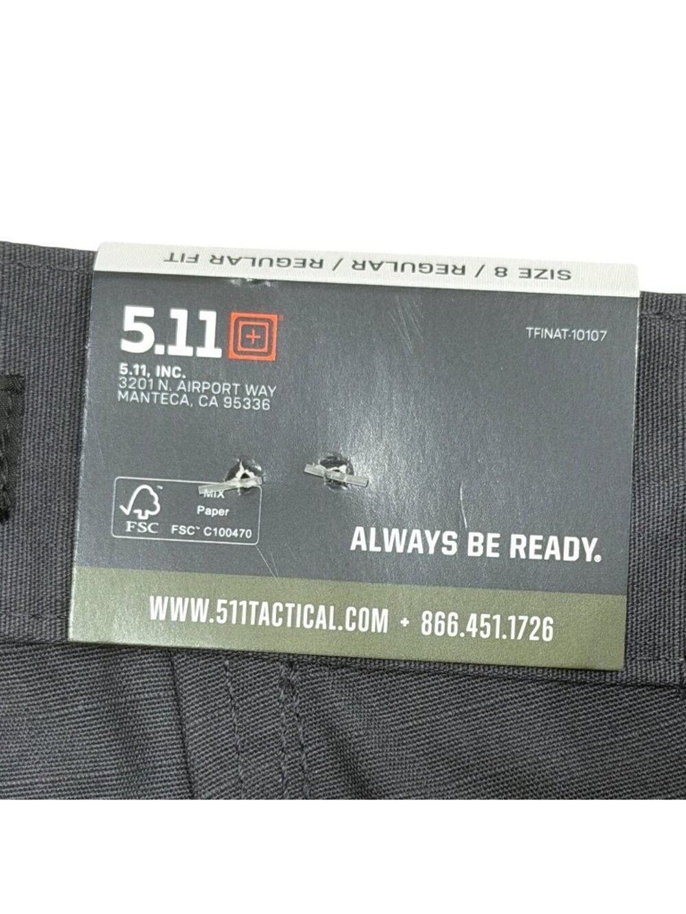 5.11 Womens Size 8 Taclite Tactical Pants EMS Charcoal Regular-Fit Cargo NEW - Picture 3 of 9